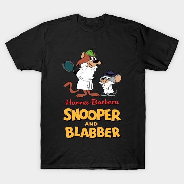 Super Snooper And Blabber Mouse T-Shirt by szymkowski